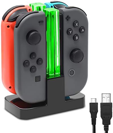 Amazon.com: Nintendo Joy-Con (L/R) - Neon Red/Neon Blue : Video Games